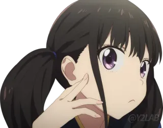 👁 2a76a2ca anime, girl, cute, pout, manga telegram sticker