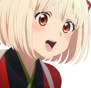 😲 415d2836 anime, cute, girl, blush, cartoon telegram sticker