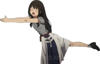 🐠 76d701b3 anime, hug, girl, cute, kawaii telegram sticker