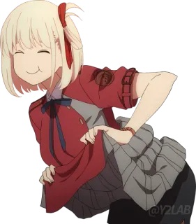 😊 829bf782 anime, cute, girl, smiling, happy telegram sticker