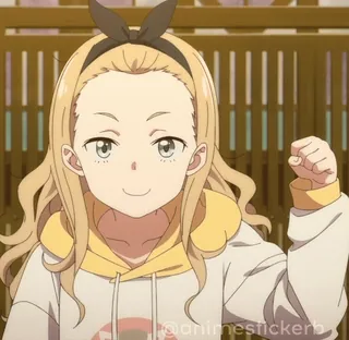 ✊ 0032bf11 @animestickerb Anime, Sticker, Personage, Schattig, Meisje, Cartoon telegram sticker