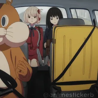 Lycoris Recoil ‣ @animestickersii telegram stickers