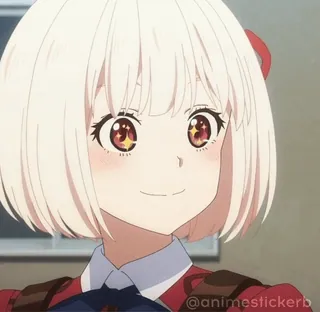 🤩 a86f55b4 @animestickerb Anime, Meisje, Leuk, Sticker, Animatie, Personage telegram sticker