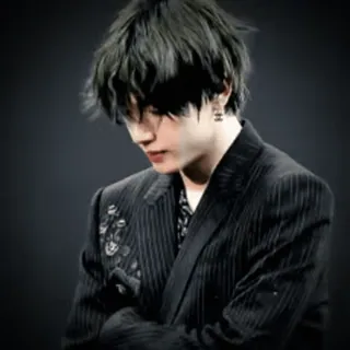 🎈 16084c14 человек, портрет, мода, мужчина, черный костюм, прическа, мужской, стиль telegram sticker