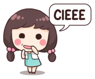 🥴 157c3d52 CIEEE Cartoon, Süß, Mädchen, Anime telegram sticker