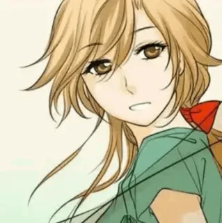 🍘 ef030af9 Аниме девушка, Иллюстрация, Мультфильм, Портрет, Женщина telegram sticker