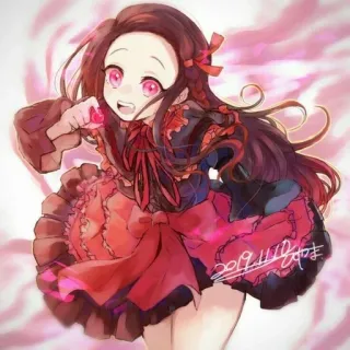 ⛓ 1b5a8ac3 Nezuko Kamado Demon Slayer anime, nezuko, kamado, demon slayer, cute, girl, manga telegram sticker