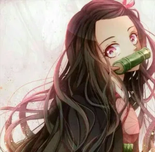 ⛓ 4a8aae60 Nezuko Kamado Demon Slayer Nezuko Kamado, Demon Slayer, anime, manga, cute, girl, character telegram sticker