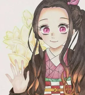 ⛓ 64f8b25a Nezuko Kamado Demon Slayer anime, demon slayer, nezuko, nezuko kamado, character, japanese animation telegram sticker