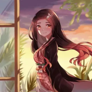 ⛓ ede77bbe Nezuko Kamado Demon Slayer anime, demon slayer, nezuko, nezuko kamado, kawaii, cute, manga telegram sticker