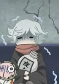 🌟 47f34988 夜 Аниме, Манга, Грустный, Бутылка telegram sticker