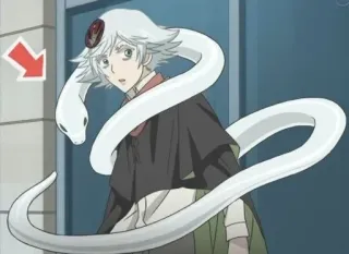 🌟 9ae8ee97 Аниме, Персонаж, Змея, Иллюстрация, Фэнтези telegram sticker