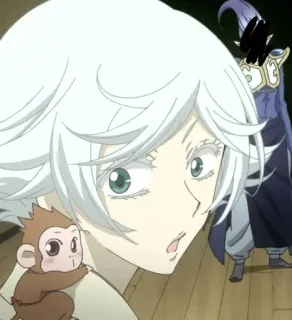 😮 db2c95a6 Аниме, Обезьяна, Мультфильм, Фэнтези, Персонаж, Искусство telegram sticker