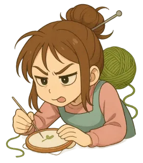 🤓 28d23a1b artigianato, ricamo, cucito, filato, hobby, lavori ad ago telegram sticker