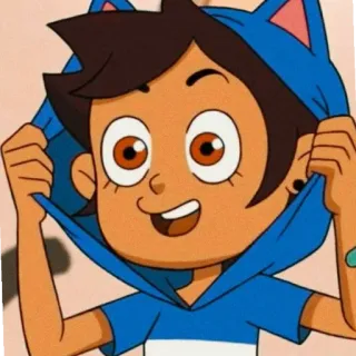 🐥 057f4d17 Luz Noceda The Owl House мультфильм, анимация, персонаж, телешоу, Дом совы, Лус Носеда, аниме telegram sticker