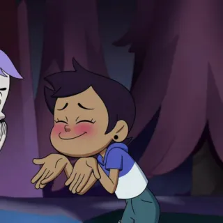 🥳 260591f7 Luz Noceda The Owl House Мультфильм, ТВ-шоу, Дисней, Персонаж, TOH, The Owl House, Луз Носеда, Пожимает плечами telegram sticker