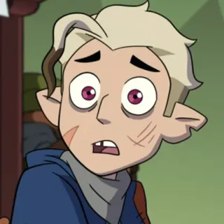 😔 425dec48 Hunter The Owl House мультфильм, анимированный, персонаж, Совиный дом, Хантер telegram sticker