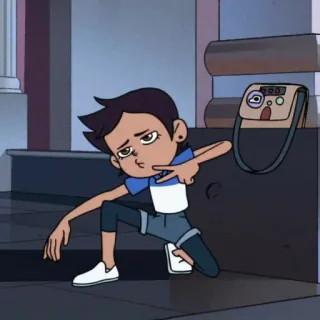 ✌️ e8bf0649 Luz Noceda The Owl House мультфильм, анимация, Лус Носеда, The Owl House, телешоу, знак мира telegram sticker