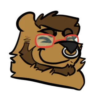 Furry bear telegram stickers