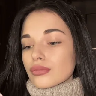 👀 63224ef9 Porträt, Frau, weiblich, brünett, Person, Gesicht whatsapp sticker