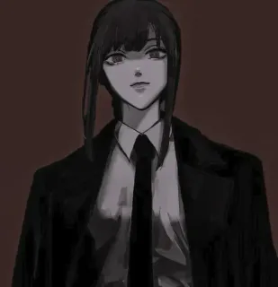 🔗 83374699 Makima Chainsaw Man 애니메이션, 만화, 캐릭터, 다크, 진지한, 마키마, 체인소 맨 telegram sticker