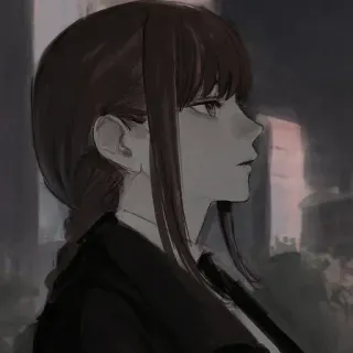 🔗 ac9c7796 Makima Chainsaw Man 애니메이션, 체인소 맨, 마키마, 인물 사진, 프로필 telegram sticker