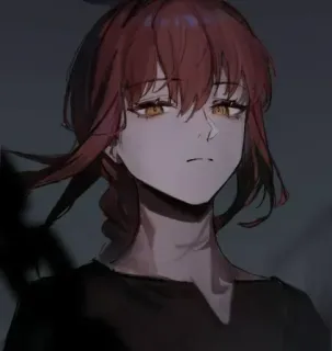 🔗 e051d53e Makima Chainsaw Man 애니메이션, 캐릭터, 마키마, 체인소 맨, 팬아트 telegram sticker