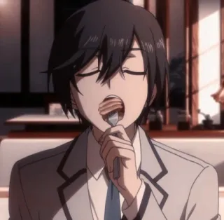 ✨ 94ee86d8 Anime, Manger, Nourriture, Homme, Intérieur whatsapp sticker