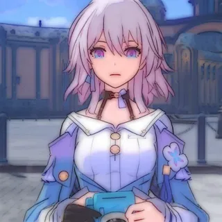 💌 0bf75184 动漫, 女孩, 角色, 数字艺术, 卡通, 肖像 telegram sticker