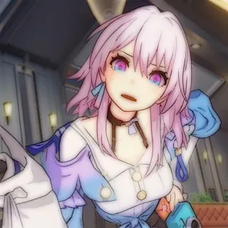 💌 32e14cd4 动漫女孩, 卡通, 粉色头发, 人物, 插画 telegram sticker