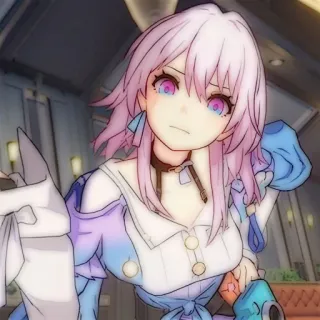 💌 4fdf6853 动漫女孩, 粉色头发, 角色, 贴纸, 可爱, 漫画, 动漫 telegram sticker