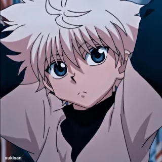 🖇 009f8c8f Killua Hunter x Hunter xukisan Anime, Hunter x Hunter, Killua, Mangá, Desenho animado whatsapp sticker