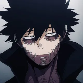 🖇 0ac82280 Dabi My Hero Academia Dabi, My Hero Academia, Anime, Vilão, cicatrizado, cabelo preto whatsapp sticker