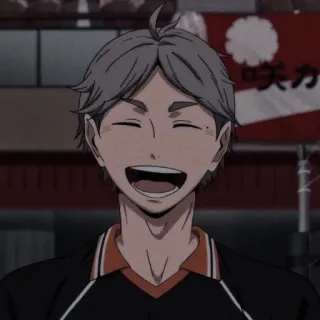 🖇 8769259b Sugawara Koushi Haikyuu!! Anime, Personagem, Sorrindo, Haikyuu, Sugawara Koushi whatsapp sticker