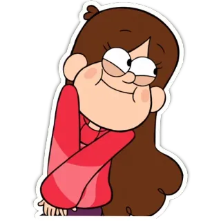 ☺️ 836dbc60 Mabel Pines Gravity Falls kreskówka, animowany, postać, Mabel, Gravity Falls telegram sticker