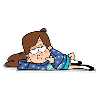 😏 89944bd1 Mabel Pines Gravity Falls Mabel Pines, Gravity Falls, Cartoon, Character, Animated, Cute whatsapp sticker