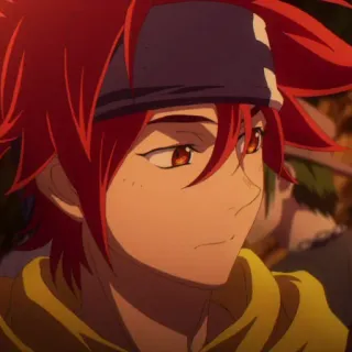 🥢 8fc0234f Animé, Personnage, Portrait, Cheveux roux telegram sticker