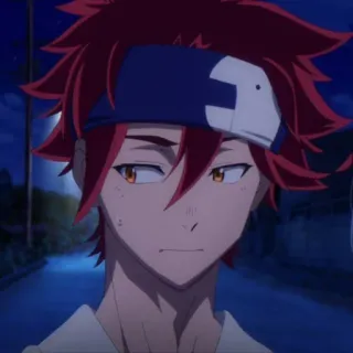 🌶 aec4cb4a Reki Kyan SK8 the Infinity Anime, Personnage, Reki, Cheveux rouges, SK8 the Infinity telegram sticker