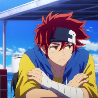 🌶 f2b0ef8a Reki Kyan SK8 the Infinity Anime, Reki, SK8 the Infinity, cheveux roux, personnage telegram sticker