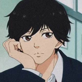 🥢 0cb56aba อนิเมะ, เด็กผู้ชาย, ชุดนักเรียน, ภาพเหมือน, มังงะ whatsapp sticker