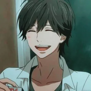 🥢 4a476af4 อนิเมะ, มังงะ, เด็กผู้ชาย, ยิ้ม, มีความสุข, ตัวละคร, เป็นมิตร whatsapp sticker