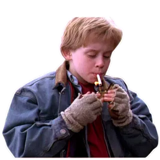 🙂 90bd040c sigaret, aansteker, roken, tiener, jongen telegram sticker