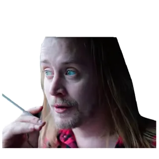 😐 d158f3e5 Macaulay Culkin, acteur, beroemdheid, roken, sigaret, portret telegram sticker