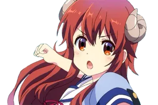 👊 dd19ecba Shamiko The Demon Girl Next Door อนิเมะ, ปีศาจ, เขา, เด็กผู้หญิง, การ์ตูน, ชามิโกะ, สาวน้อยปีศาจข้างบ้าน telegram sticker