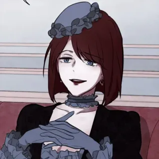 🕰 3dc6f90a 女人, 黑发, 手套, 连衣裙, 时尚, 优雅, 肖像 whatsapp sticker