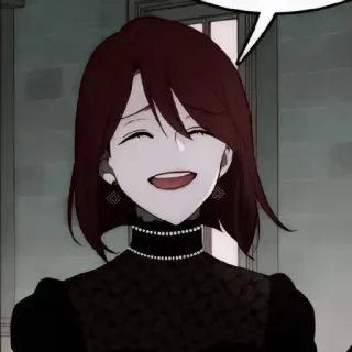 🎞 5450bddc 女人, 微笑, 肖像, 卡通, 插图 whatsapp sticker