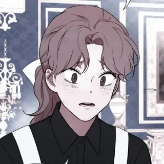 🕰 63c18964 角色, 女孩, 卡通, 插画, 肖像 whatsapp sticker