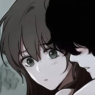 🕯 86d92447 动漫, 伤心, 漫画, 卡通, 情侣, 爱 whatsapp sticker