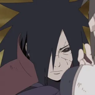 🌑 6c1c772f Madara Uchiha Naruto Аниме, Манга, Учиха, Злодей, Ниндзя whatsapp sticker