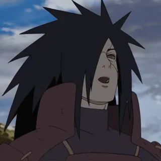 🌑 7ea29beb Madara Uchiha Naruto Аниме, Ниндзя, Манга, Злодей, Учиха whatsapp sticker